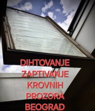 Dihtovanje krovnih prozora zaptivanje