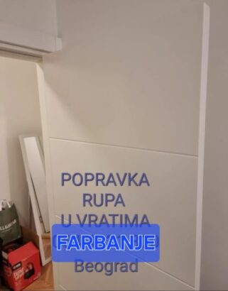 Popravka☆Rupe u vratima☆Farbanje