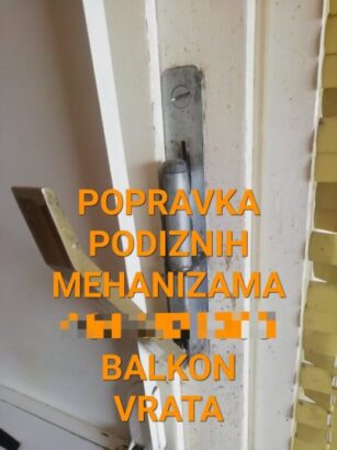 Popravka podiznih mehanizama balkonskih vrata