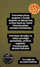 Potrebni radnici u Fast Food-u na Altini