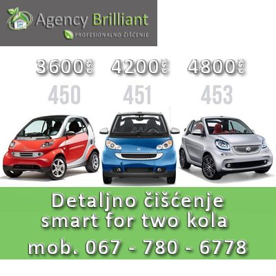 1 i 4 Detaljno ciscenje smart for two kola