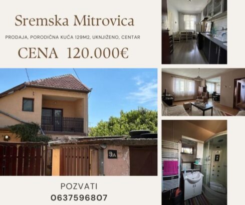 Sremska Mitrovica, prodajem porodičnu k...