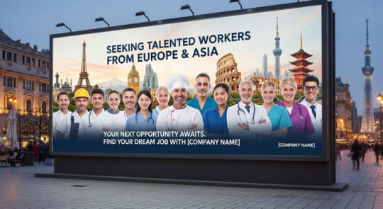 Ponuda radne snage iz Evrope i Azije