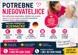 Posao za Njegovateljice u Njemačkoj